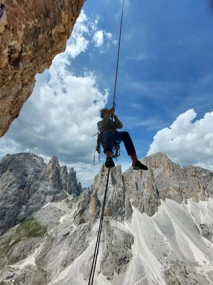 calata sulla via Buhl - Cima Canali