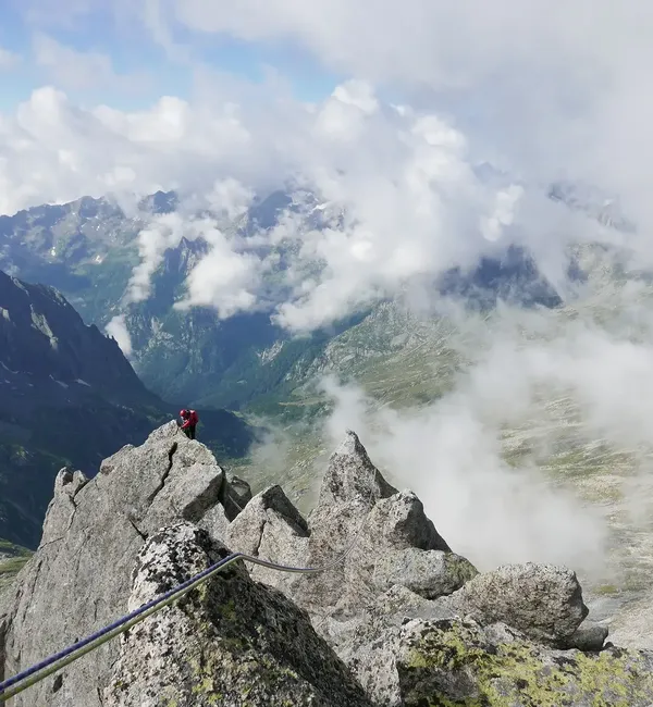 Spigolo Vinci al Pizzo Cengalo