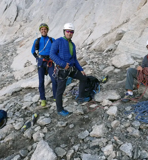 Spigolo Vinci al Pizzo Cengalo