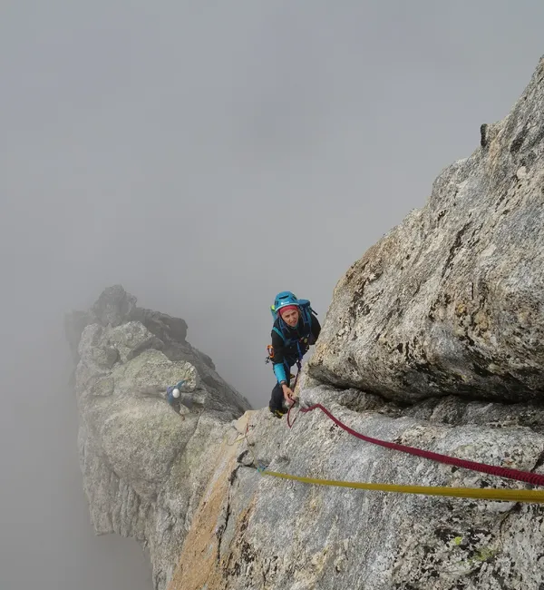 Spigolo Vinci al Pizzo Cengalo