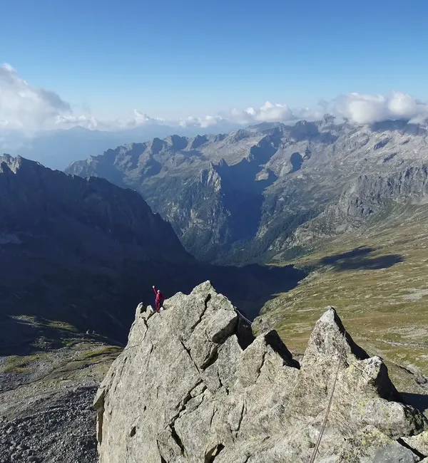 Spigolo Vinci al Pizzo Cengalo