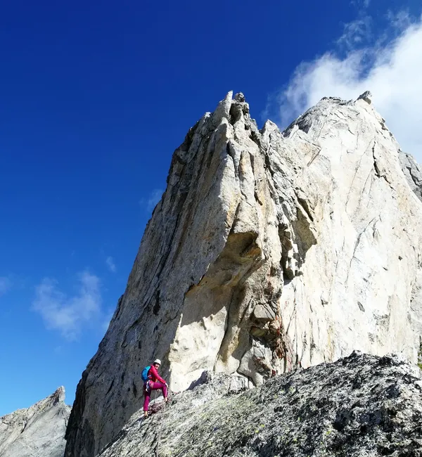 Spigolo Vinci al Pizzo Cengalo