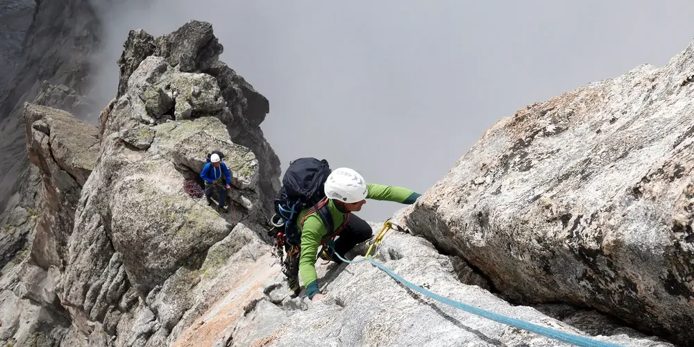 Spigolo Vinci al Pizzo Cengalo