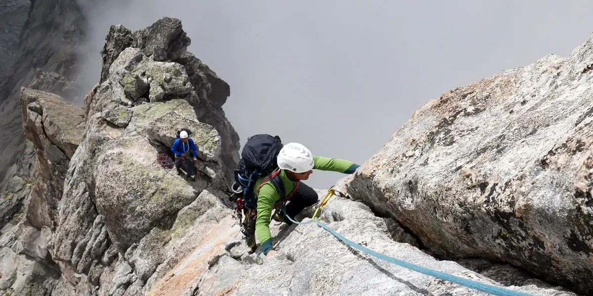 Spigolo Vinci al Pizzo Cengalo