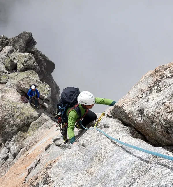 Spigolo Vinci al Pizzo Cengalo