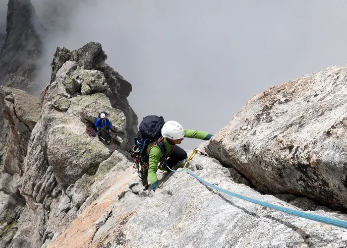 Spigolo Vinci al Pizzo Cengalo