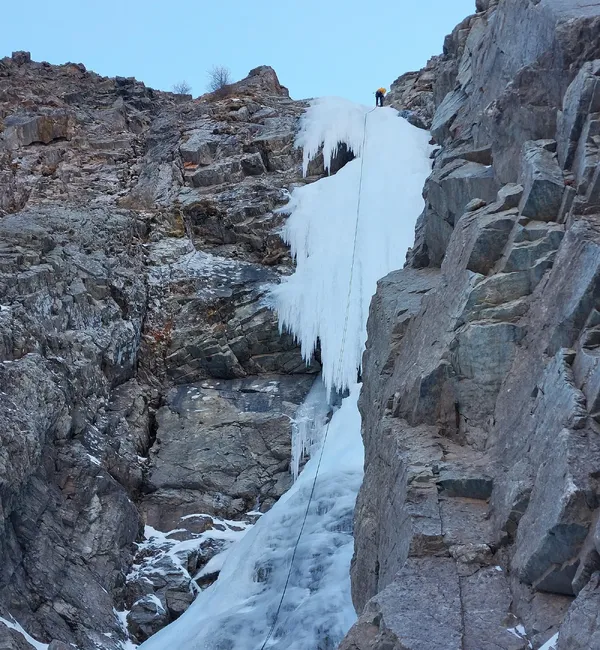 Cascate di ghiaccio in Valfontana