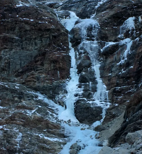 Cascate di ghiaccio in Valfontana